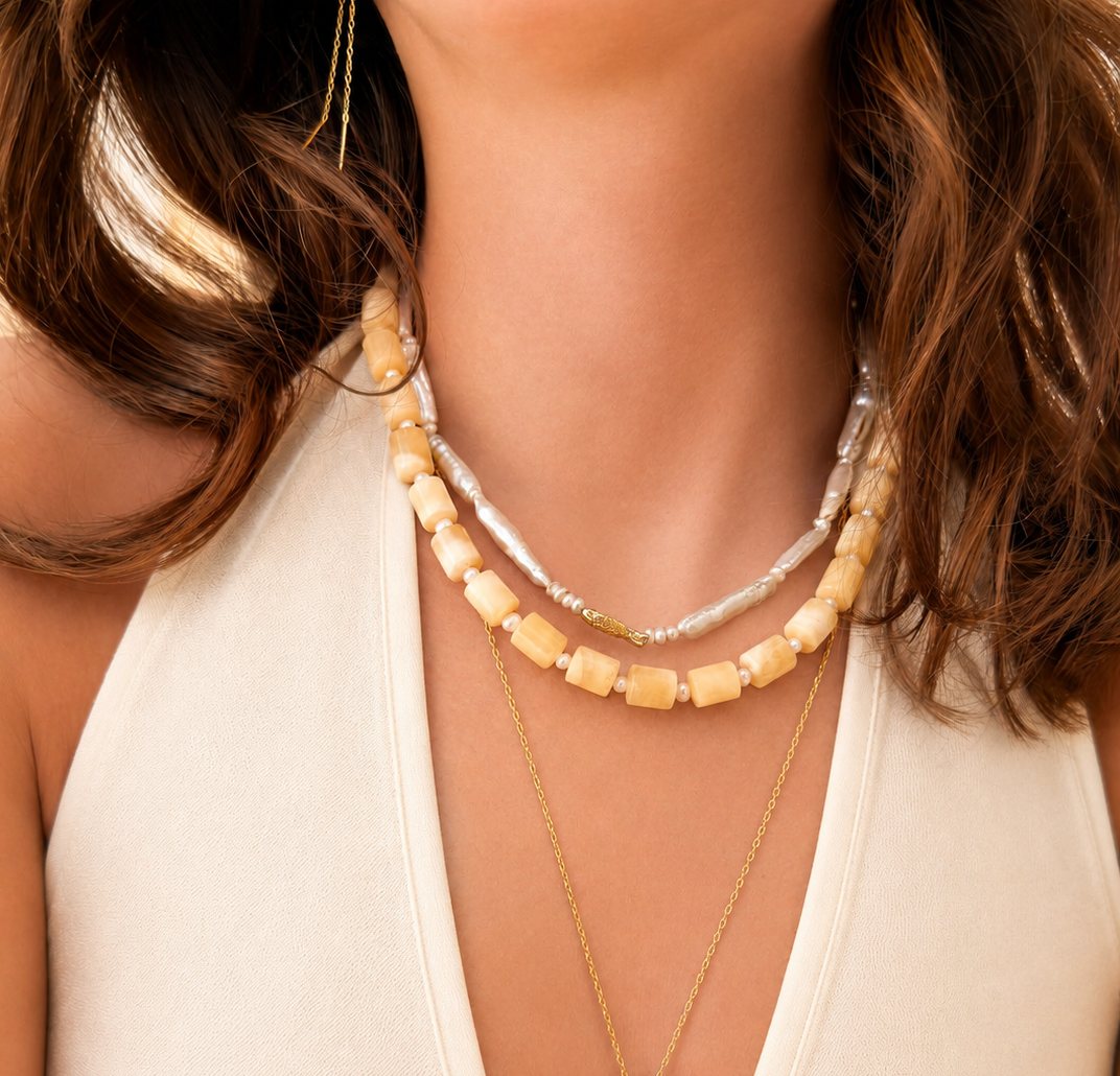 Honey Stone Choker