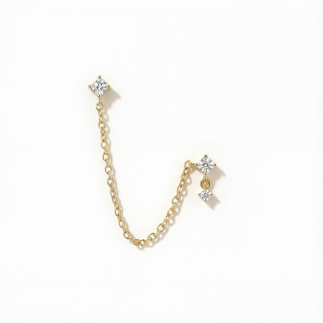 Droplet Chain Earring