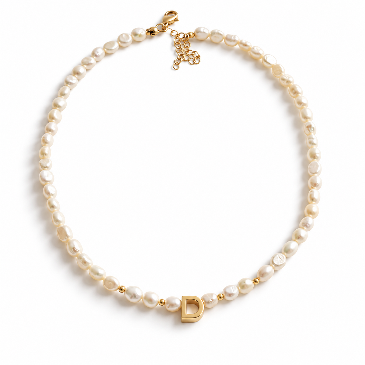 Initial Pearl Choker
