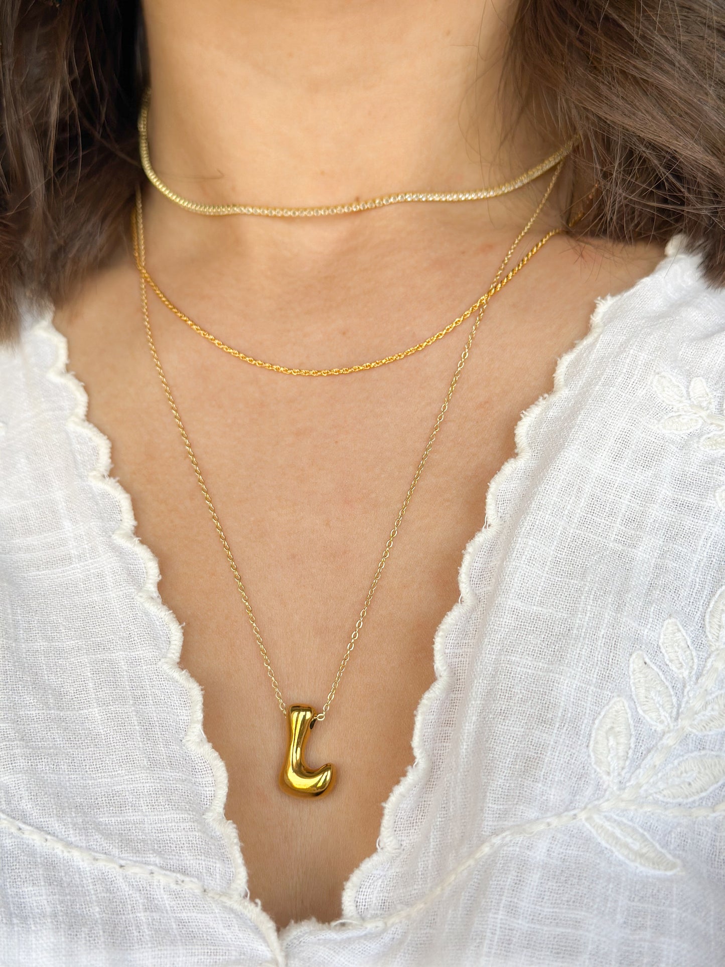 Bubble Letter Necklace