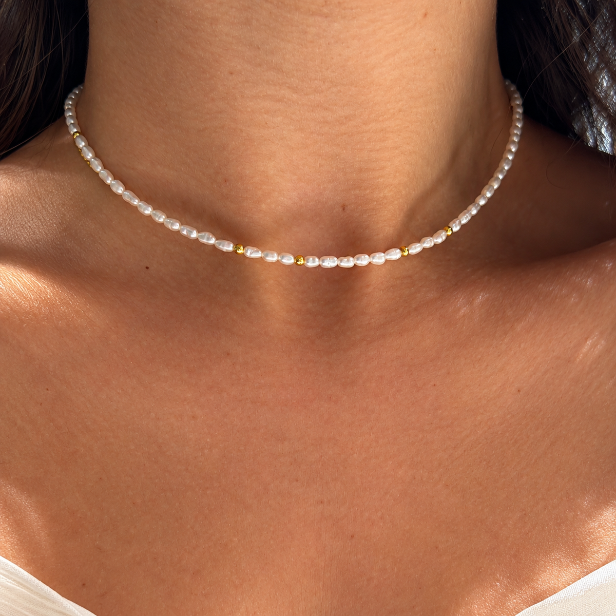 Pearl Accent Choker