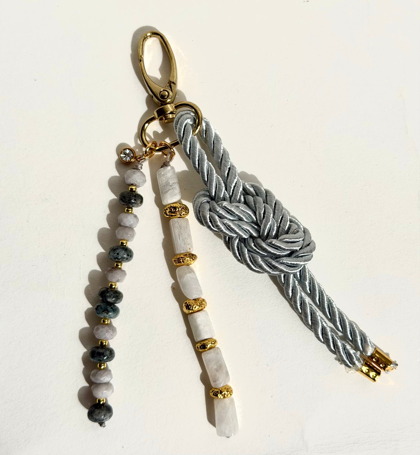 Moonstone Bag charm