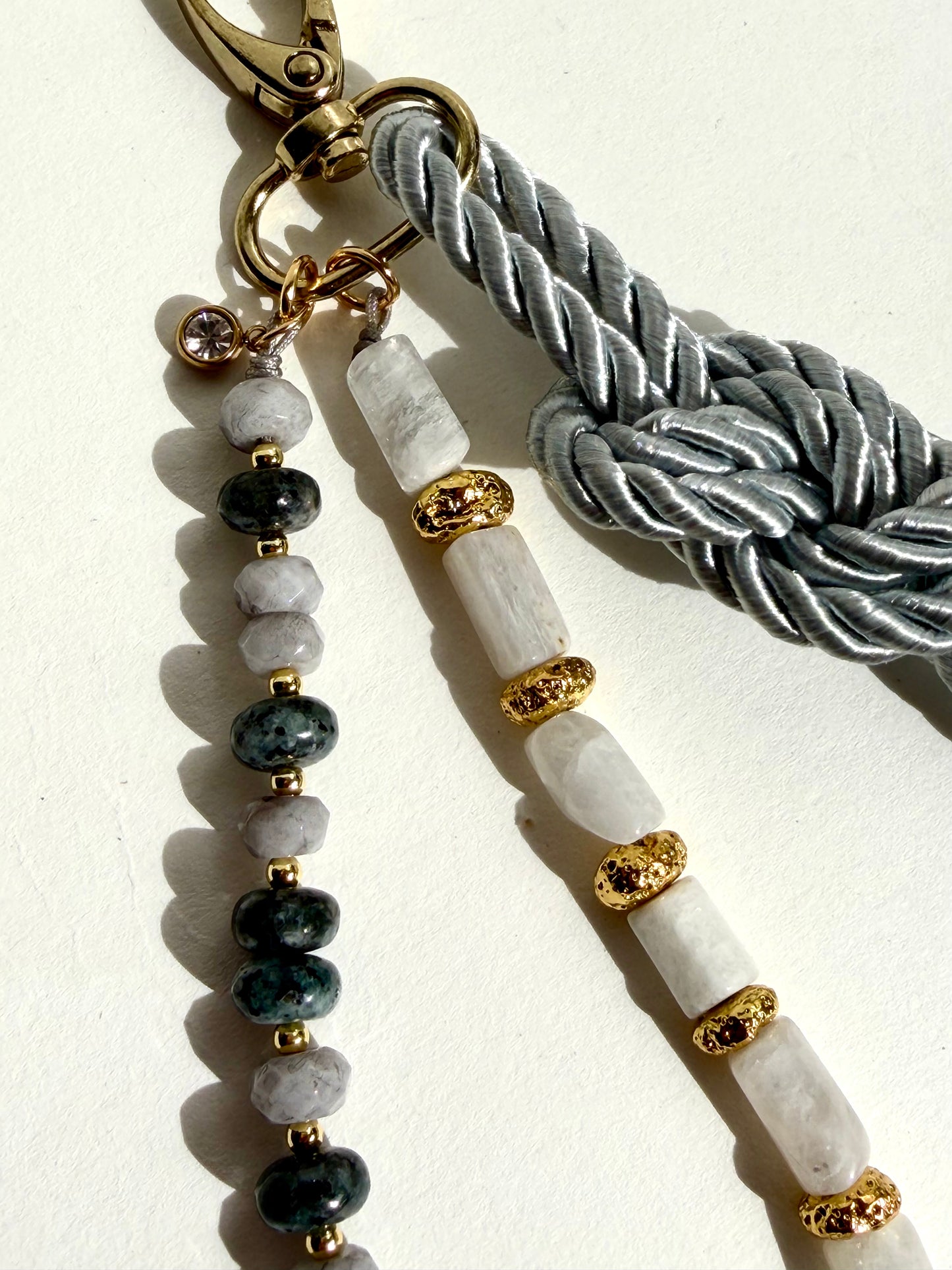 Moonstone Bag charm