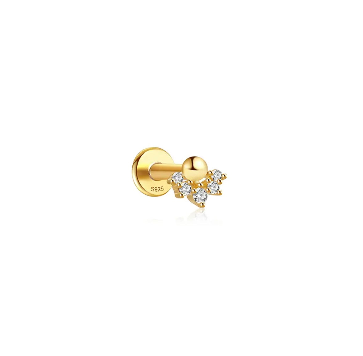 Lotus Flatback Earring