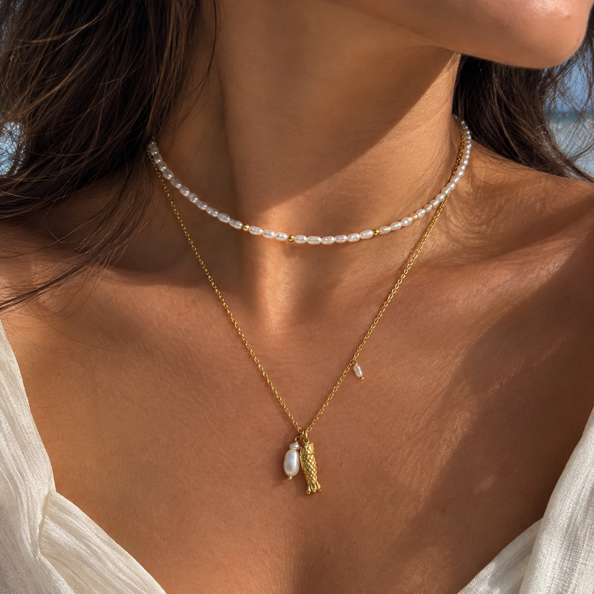 Pearl Accent Choker