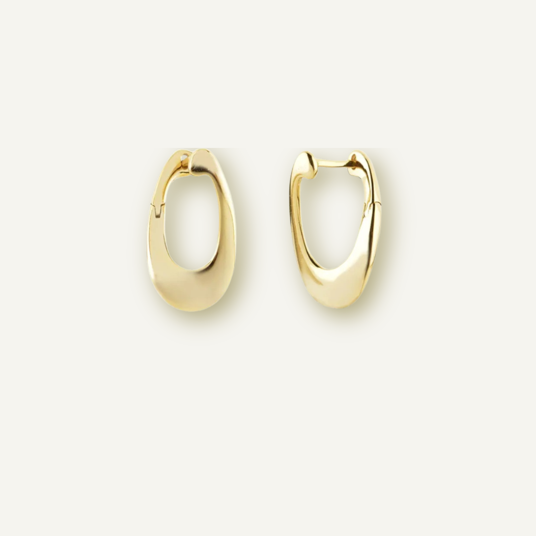 Twisted Gold Hoops